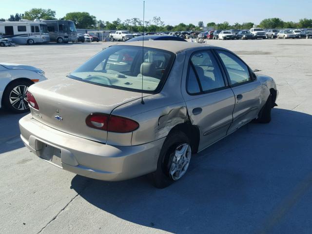 1G1JC524927467929 - 2002 CHEVROLET CAVALIER B TAN photo 4