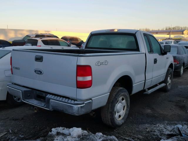 1FTRF14W54NB47319 - 2004 FORD F150 SILVER photo 4