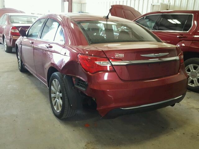 1C3CCBBBXDN600181 - 2013 CHRYSLER 200 TOURIN RED photo 3