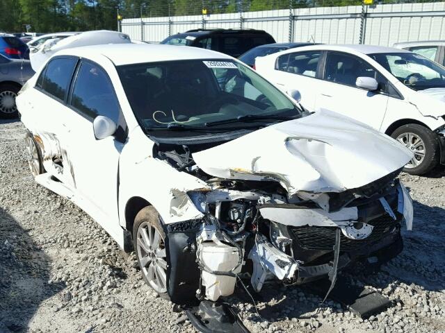 2T1BU4EE0AC497471 - 2010 TOYOTA COROLLA BA WHITE photo 1