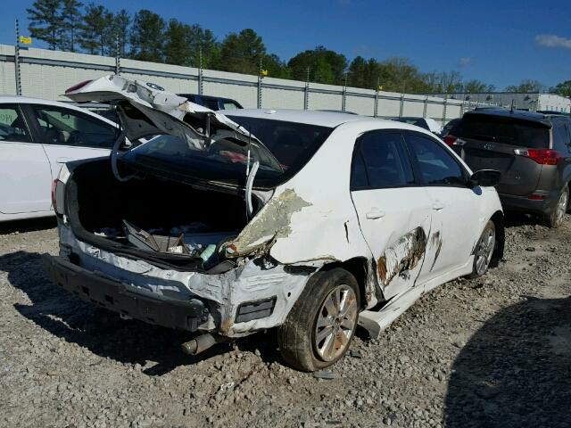 2T1BU4EE0AC497471 - 2010 TOYOTA COROLLA BA WHITE photo 4