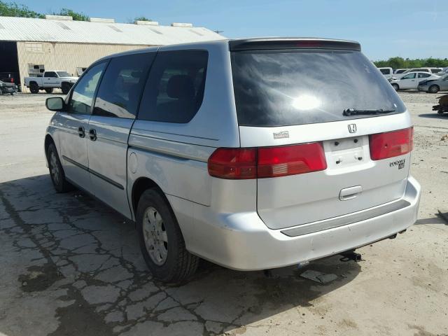 2HKRL18501H527738 - 2001 HONDA ODYSSEY LX SILVER photo 3