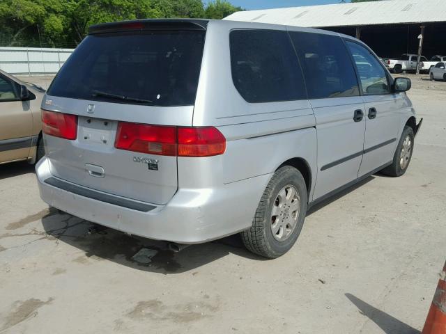 2HKRL18501H527738 - 2001 HONDA ODYSSEY LX SILVER photo 4