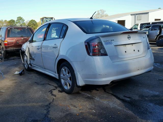 3N1AB6AP5BL661478 - 2011 NISSAN SENTRA 2.0 WHITE photo 3