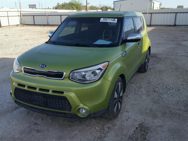 KNDJX3A53E7730950 - 2014 KIA SOUL ! GREEN photo 2