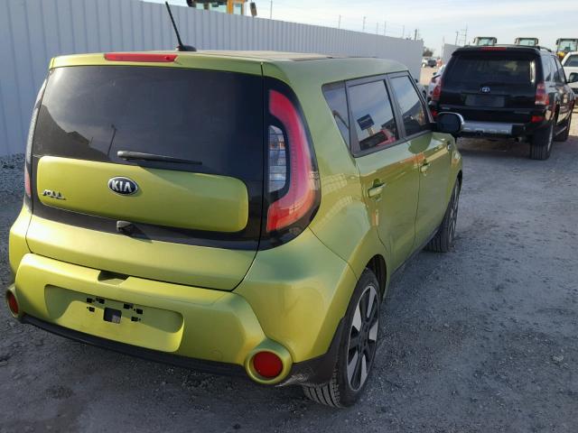 KNDJX3A53E7730950 - 2014 KIA SOUL ! GREEN photo 4