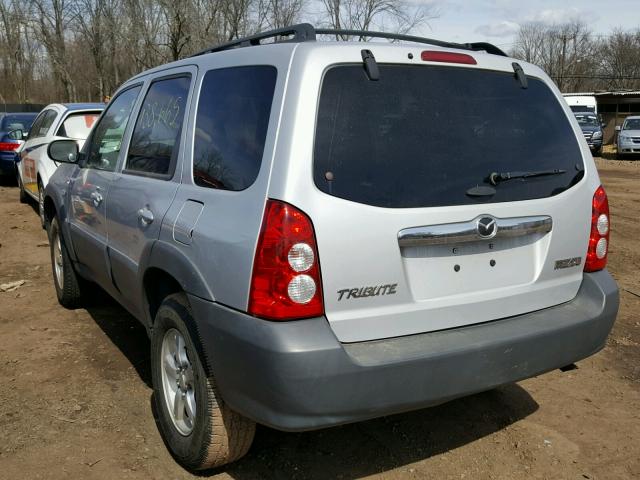 4F2YZ92Z36KM21183 - 2006 MAZDA TRIBUTE I SILVER photo 3