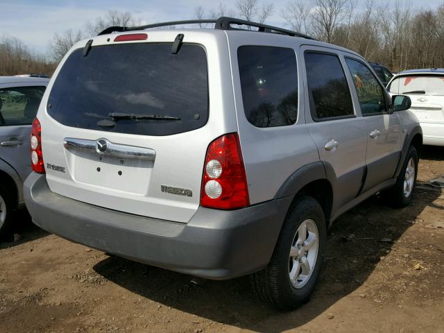 4F2YZ92Z36KM21183 - 2006 MAZDA TRIBUTE I SILVER photo 4