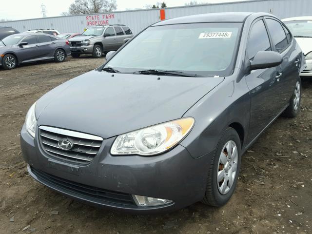 KMHDU46D98U279570 - 2008 HYUNDAI ELANTRA GL GRAY photo 2