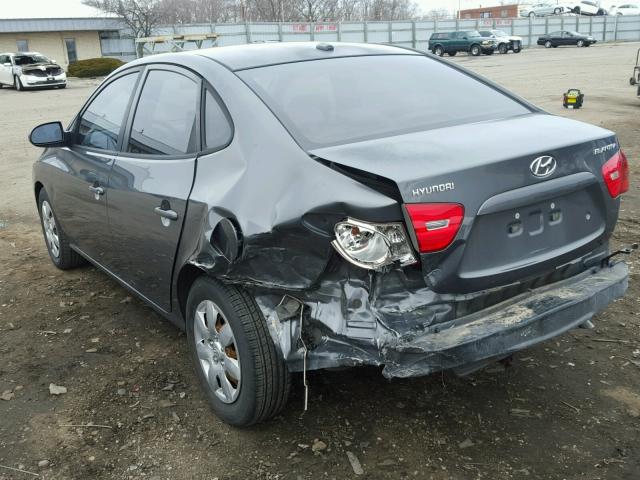 KMHDU46D98U279570 - 2008 HYUNDAI ELANTRA GL GRAY photo 3