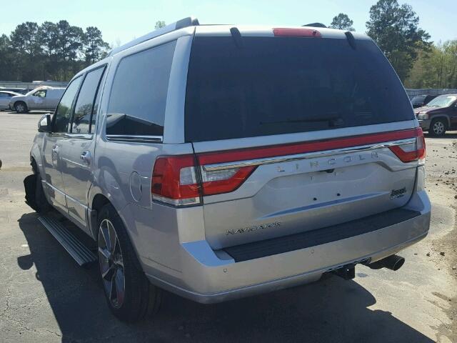 5LMJJ2HT7GEL05870 - 2016 LINCOLN NAVIGATOR SILVER photo 3