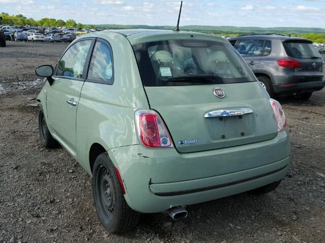 3C3CFFAR4CT382802 - 2012 FIAT 500 POP GREEN photo 3