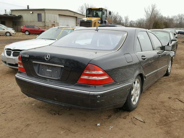 WDBNG75JX1A149988 - 2001 MERCEDES-BENZ S 500 BLACK photo 4