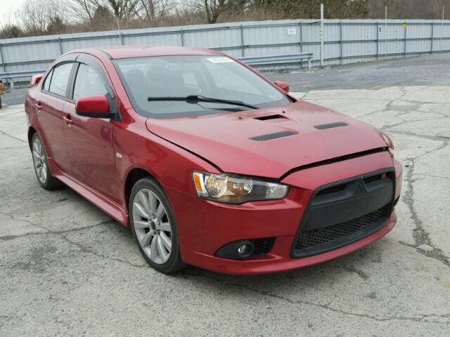 JA32V6FV7AU032565 - 2010 MITSUBISHI LANCER RAL RED photo 1