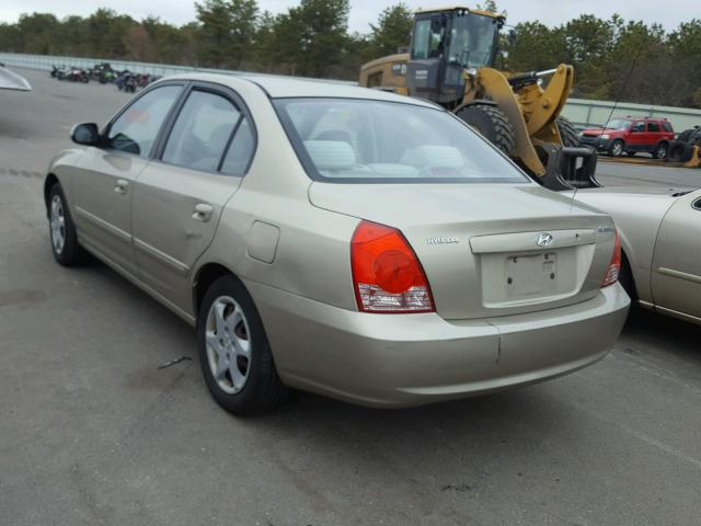 KMHDN46D65U961315 - 2005 HYUNDAI ELANTRA GL BEIGE photo 3