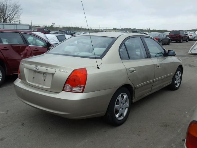 KMHDN46D65U961315 - 2005 HYUNDAI ELANTRA GL BEIGE photo 4