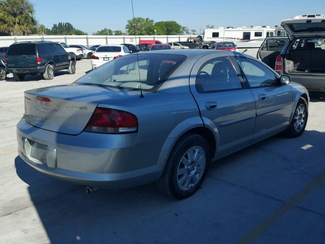 1C3EL66R35N579909 - 2005 CHRYSLER SEBRING LI GREEN photo 4