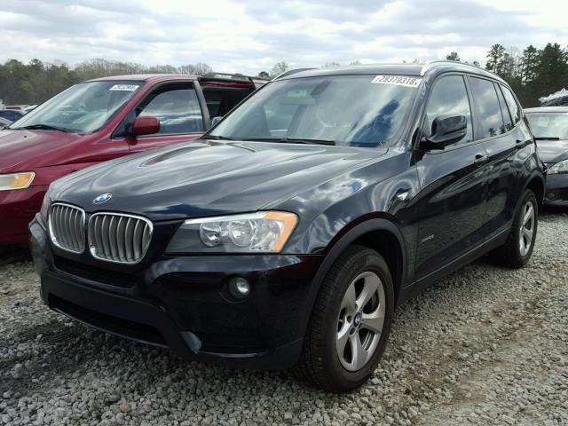 5UXWX5C59BL708032 - 2011 BMW X3 XDRIVE2 BLACK photo 2