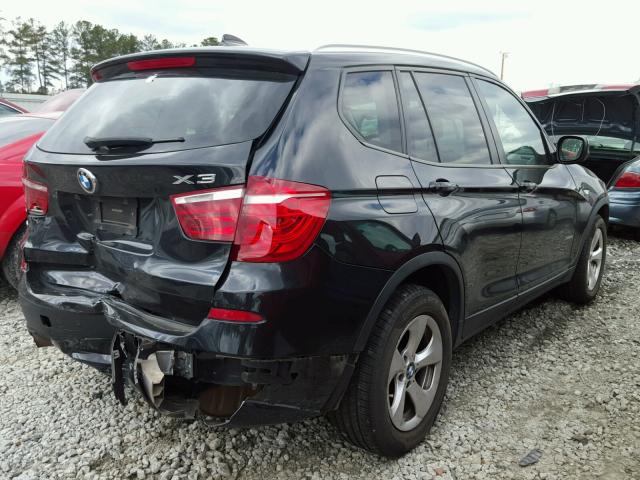 5UXWX5C59BL708032 - 2011 BMW X3 XDRIVE2 BLACK photo 4