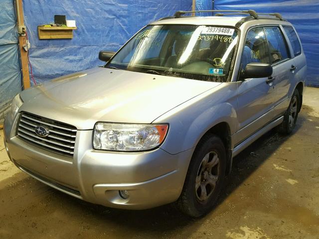 JF1SG63637H703889 - 2007 SUBARU FORESTER 2 GRAY photo 2