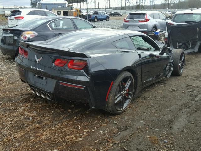 1G1YL2D74E5102854 - 2014 CHEVROLET CORVETTE S BLACK photo 4