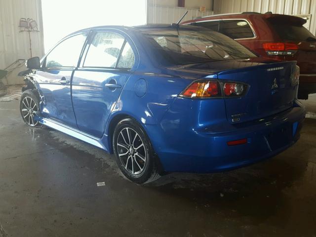 JA32V2FW4FU018485 - 2015 MITSUBISHI LANCER SE BLUE photo 3