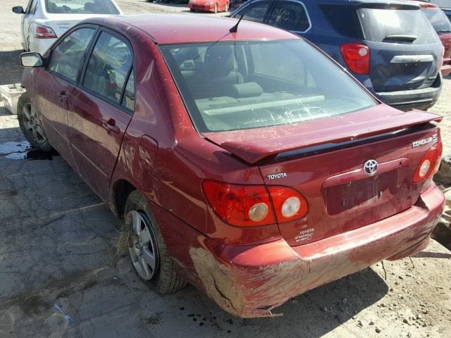 1NXBR32E56Z640744 - 2006 TOYOTA COROLLA CE MAROON photo 3