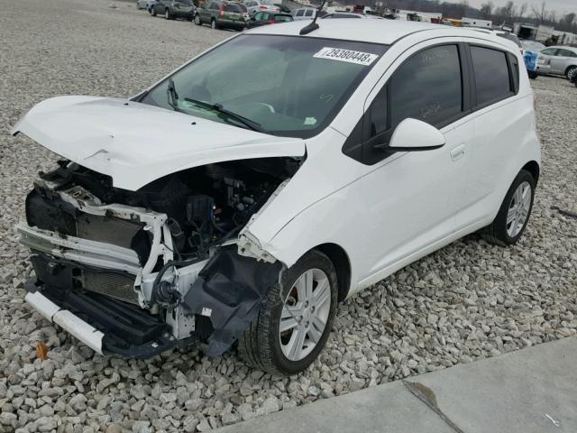 KL8CB6S96EC545978 - 2014 CHEVROLET SPARK LS WHITE photo 2