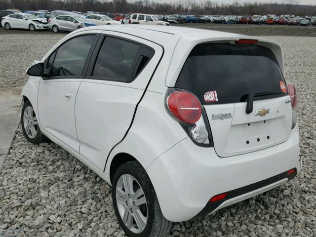 KL8CB6S96EC545978 - 2014 CHEVROLET SPARK LS WHITE photo 3