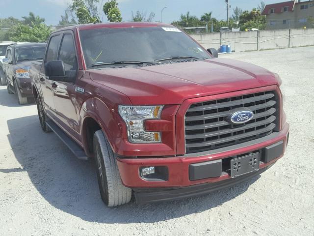 1FTEW1CPXHKC41230 - 2017 FORD F150 SUPER BURGUNDY photo 1