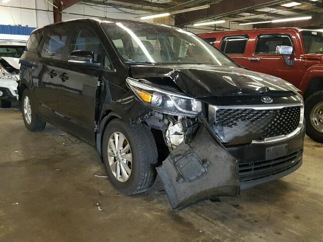 KNDMA5C13F6034939 - 2015 KIA SEDONA L BLACK photo 1