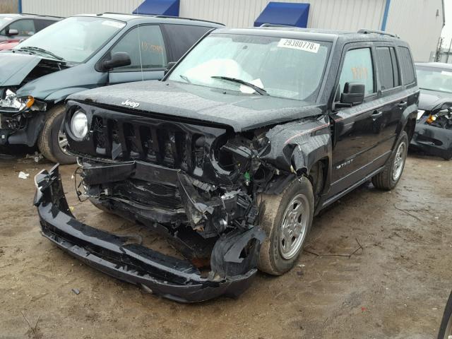 1C4NJRBB3CD633496 - 2012 JEEP PATRIOT SP BLACK photo 2