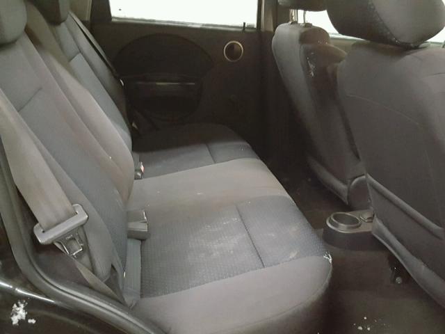 KL1TD66658B187078 - 2008 CHEVROLET AVEO BASE BLACK photo 6