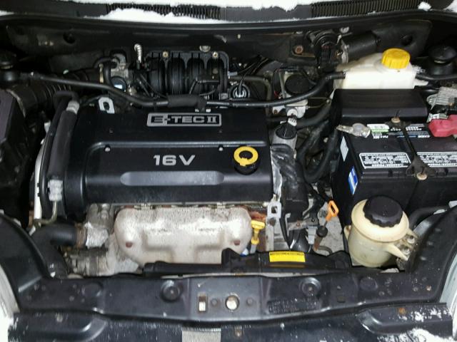 KL1TD66658B187078 - 2008 CHEVROLET AVEO BASE BLACK photo 7