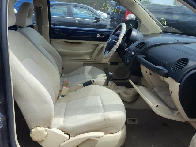 3VWCB21C42M433605 - 2002 VOLKSWAGEN NEW BEETLE 蓝色 照片 5