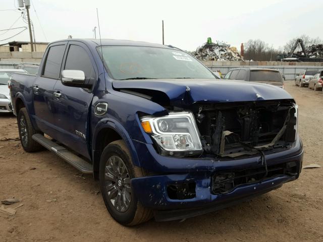 1N6AA1E57HN515276 - 2017 NISSAN TITAN SV BLUE photo 1