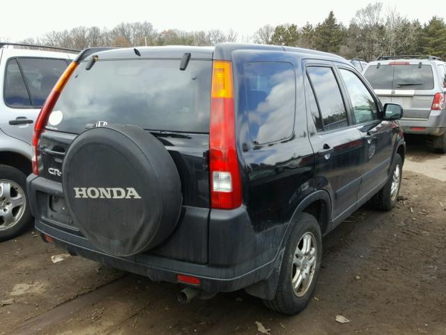 JHLRD78882C020533 - 2002 HONDA CR-V EX BLACK photo 4