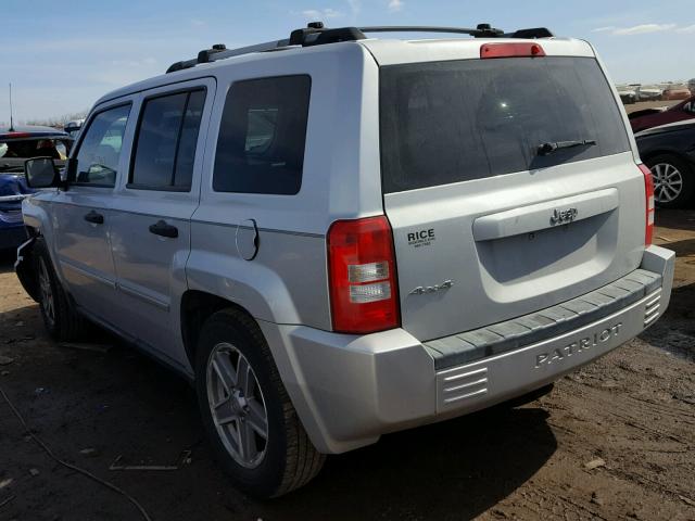 1J8FF48W57D413617 - 2007 JEEP PATRIOT LI SILVER photo 3