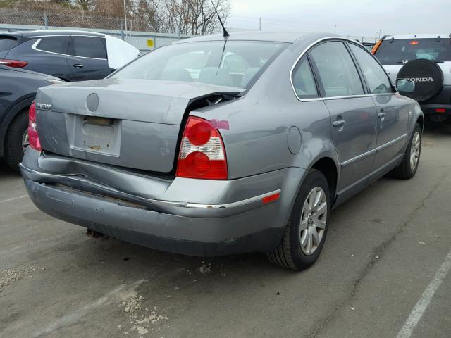 WVWPD63B42P358120 - 2002 VOLKSWAGEN PASSAT GLS GRAY photo 4