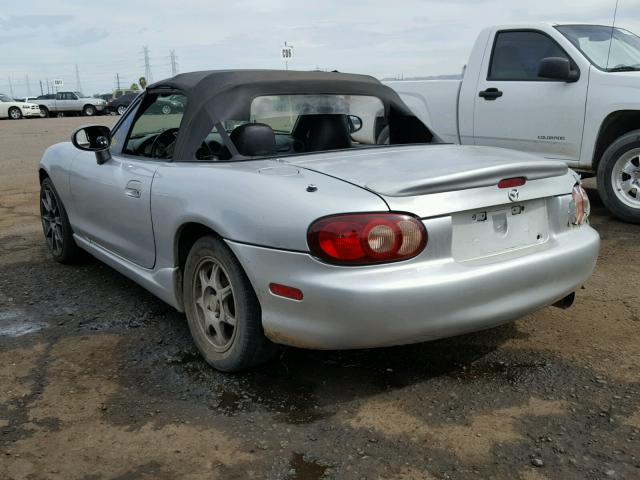 JM1NB3536Y0140649 - 2000 MAZDA MX-5 MIATA SILVER photo 3