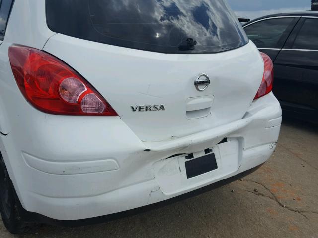 3N1BC1CP7CK233548 - 2012 NISSAN VERSA S WHITE photo 9