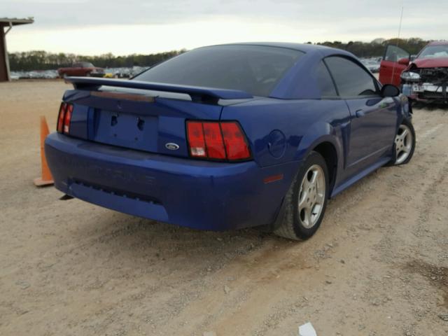 1FAFP40604F187637 - 2004 FORD MUSTANG BLUE photo 4