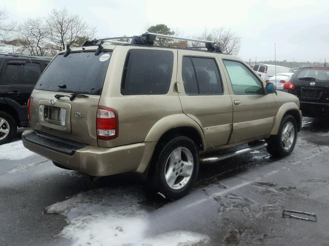 JNRDR09Y12W255580 - 2002 INFINITI QX4 BEIGE photo 4