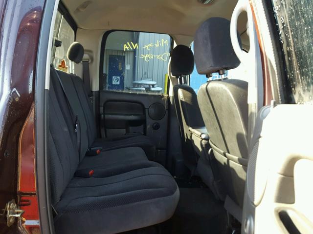 3D7KS28C15G715875 - 2005 DODGE RAM 2500 S BURGUNDY photo 6