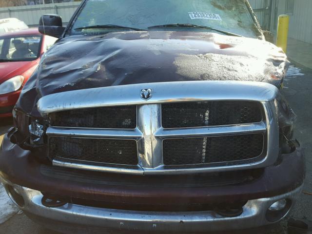 3D7KS28C15G715875 - 2005 DODGE RAM 2500 S BURGUNDY photo 7