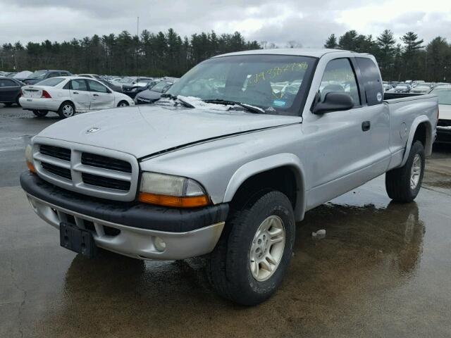 1B7GG22X61S193874 - 2001 DODGE DAKOTA SILVER photo 2