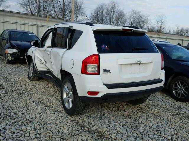 1J4NF1FB1BD164642 - 2011 JEEP COMPASS SP WHITE photo 3