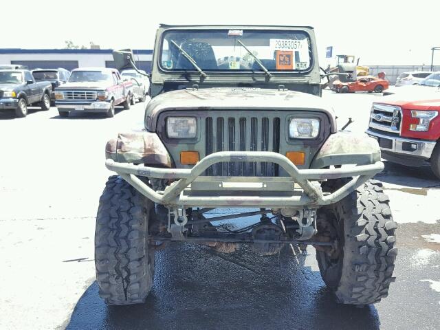 1J4FY29S7SP212028 - 1995 JEEP WRANGLER S GREEN photo 9