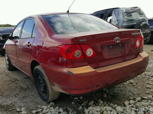 1NXBR32E47Z890364 - 2007 TOYOTA COROLLA S BURGUNDY photo 3