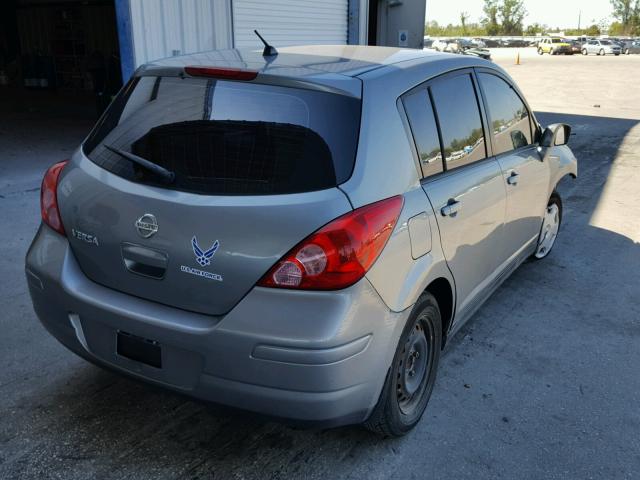 3N1BC13E58L433991 - 2008 NISSAN VERSA S SILVER photo 4